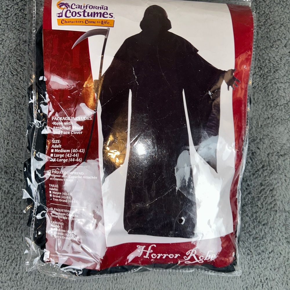 California Costumes Collections 00570 Horror Robe Scary Kids Ghost Demon XL12-14